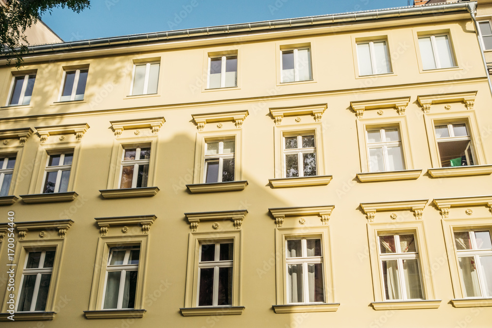 yellow facaded building at germany