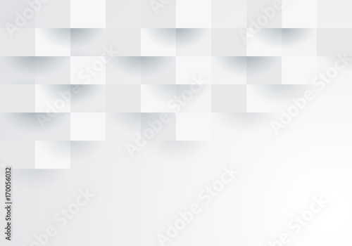 White geometric background. 