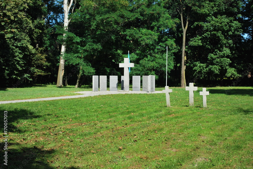 Grave of German soldiers fallen in World War 2