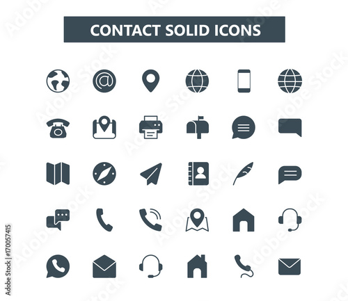 Contact glyph mini icons. 24x24 grid. Pixel Perfect
