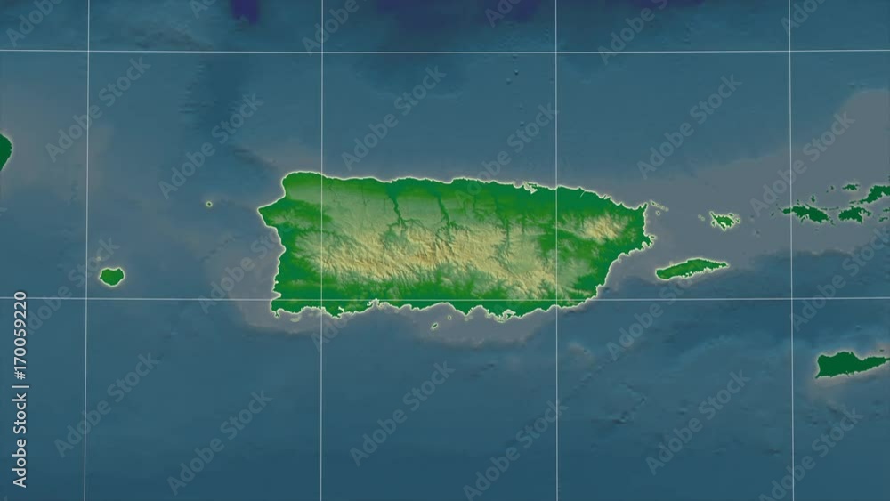 Puerto Rico Adobe Puerto Rico and neighborhood. Physical Stock Video | Adobe Stock
