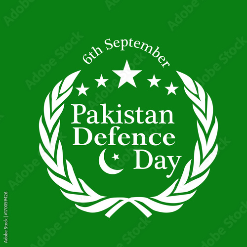 illustration of elements of Pakistan defence Day Background
