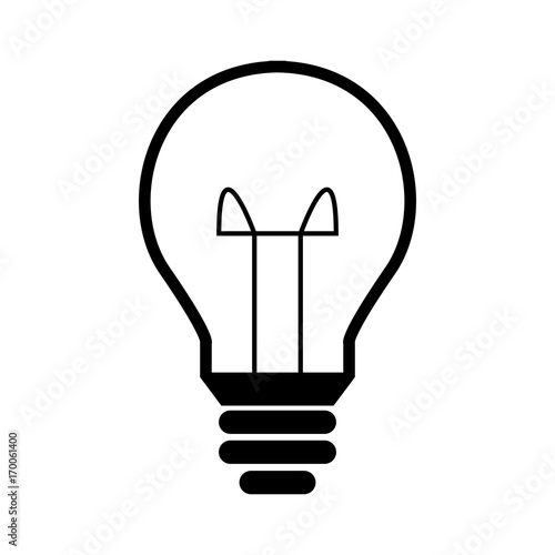 Glühbine - Icon, Symbol, Piktogramm, grafisches Element - outline - schwarz - Hintergrund weiß - Vektor