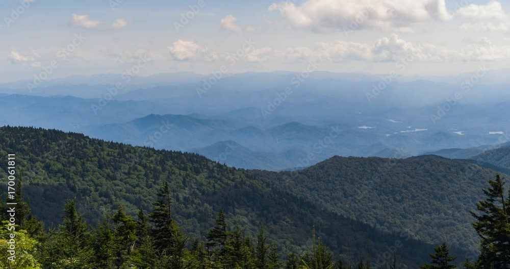 Smokey Mountains Sunny Time Lapse Smokey Mountains Sunny Time Lapse