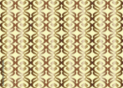 vector abstract, repeating pattern on light yellow background