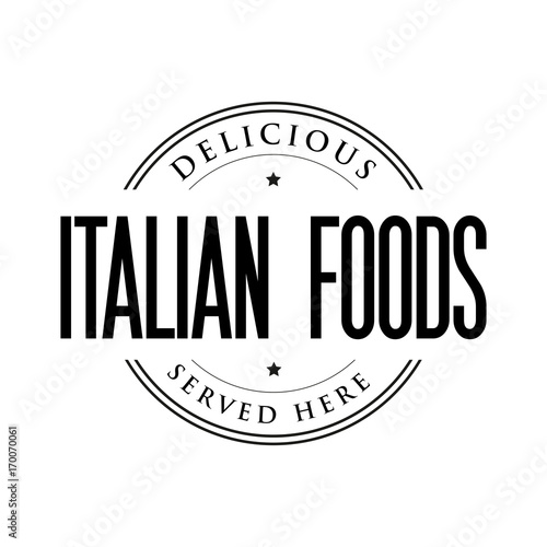 Italian Foods vintage stamp
