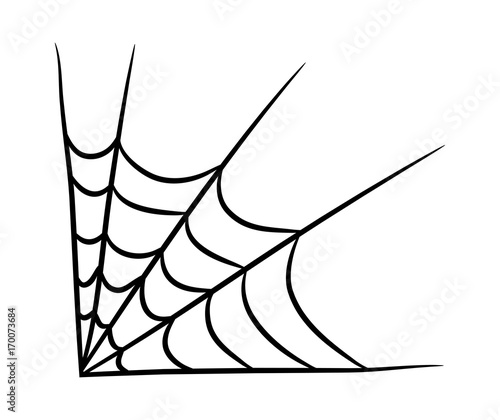 spider web vector symbol icon design. Beautiful illustration isolated on white background