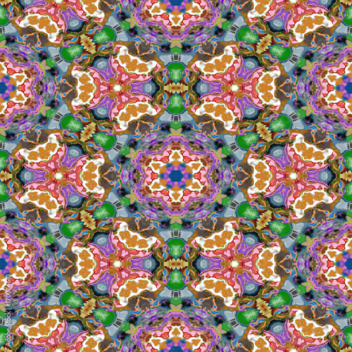 Spot kaleidoscopic seamless generated hires texture