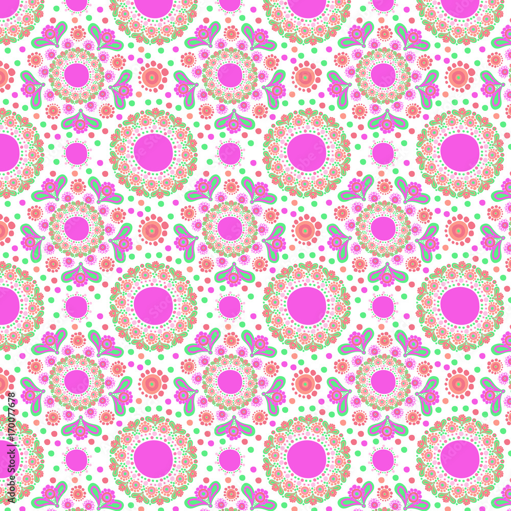 The pattern of the pink flowers ornament. The pattern of the pink flowers ornament.