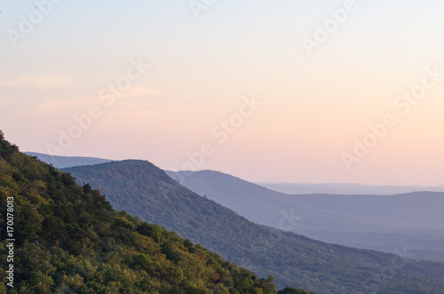 Hills and valleys viewed from an overlook at Cheaha State Park, Alabama © ChuckS