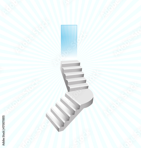 Stairways to heaven vector logo