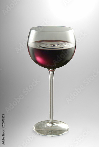 glass of red wine photo