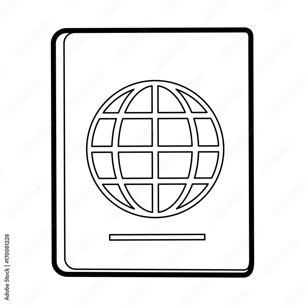 Passport icon Travel trip airport and vacation theme Isolated design Vector illustration Passport icon Travel trip airport and vacation theme Isolated design Vector illustration