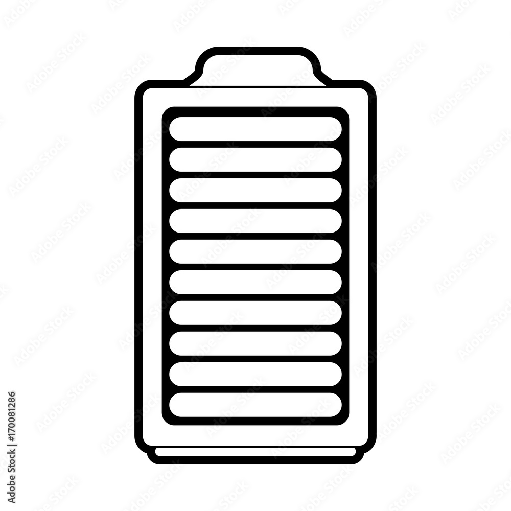 Battery icon energy power and technology theme Isolated design Vector illustration Battery icon energy power and technology theme Isolated design Vector illustration