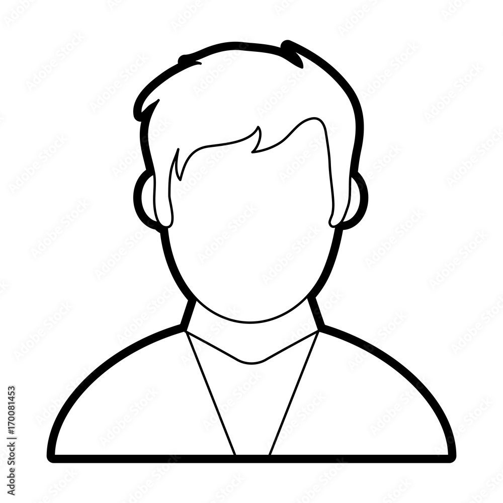 Man icon Male avatar person people and human theme Isolated design Vector illustration Man icon Male avatar person people and human theme Isolated design Vector illustration