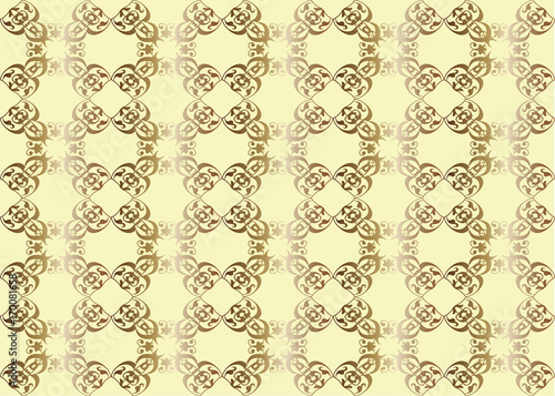 vector abstract, repeating pattern on light yellow background