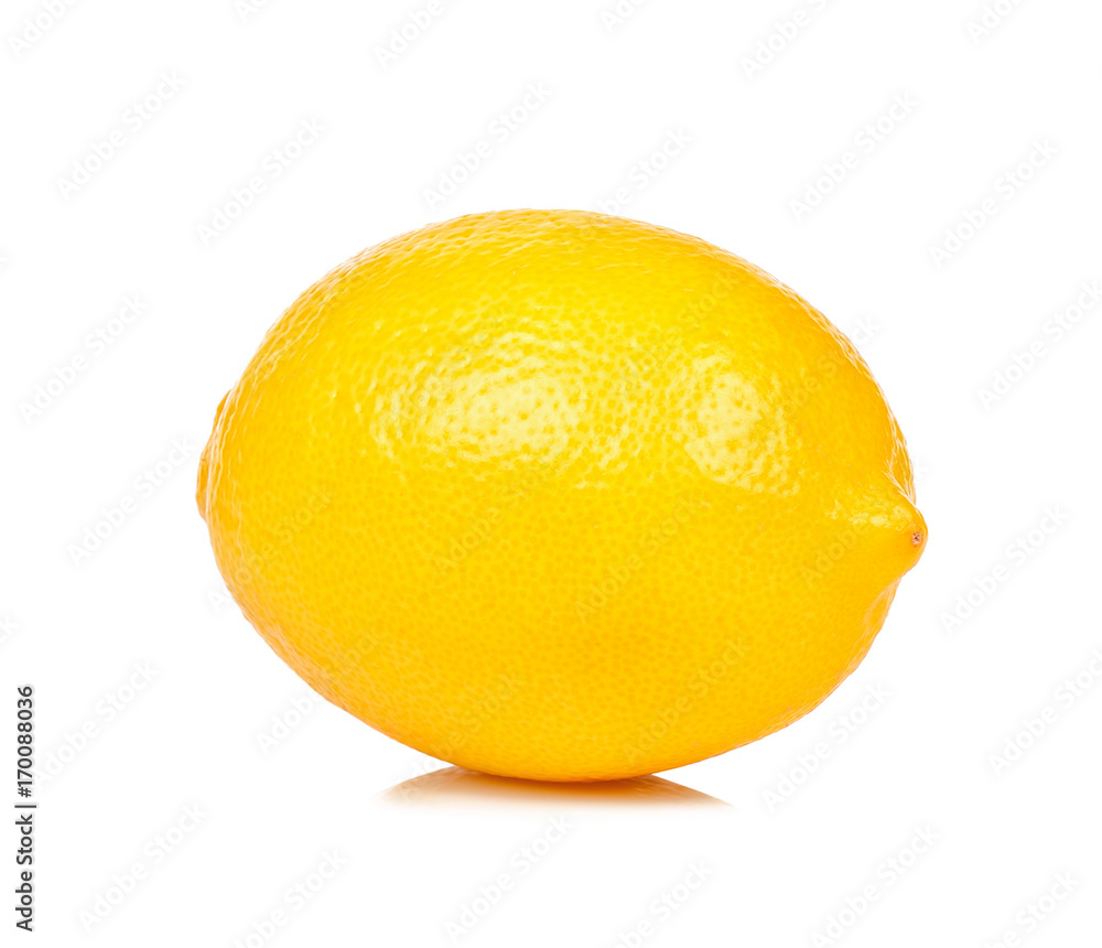 Lemon fruit isolated on the white background Lemon fruit isolated on the white background