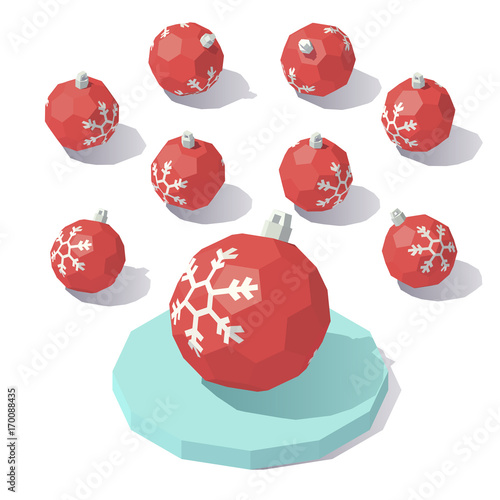 Christmas toy red ball