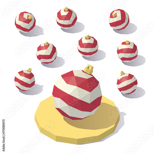 Lowpoly Christmas ball toy