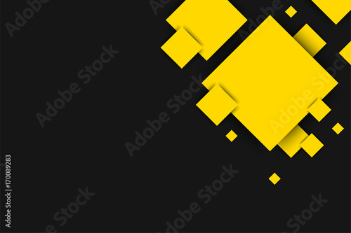 Abstract Tech dark yellow corporate background. Vector design