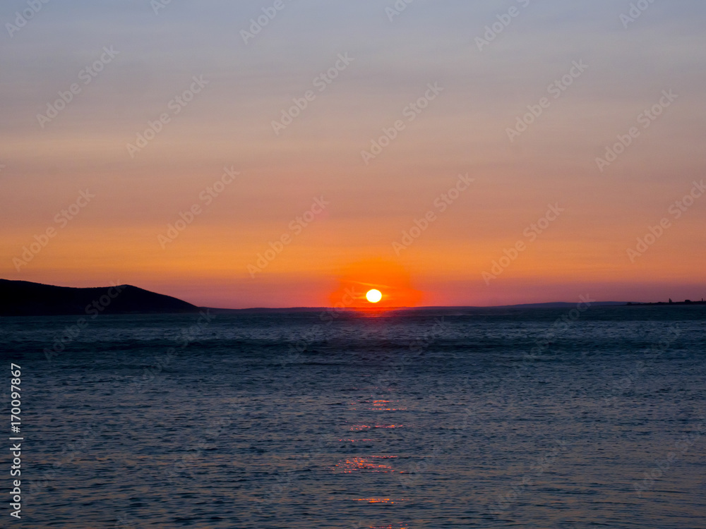sunset over the Adriatic Sea