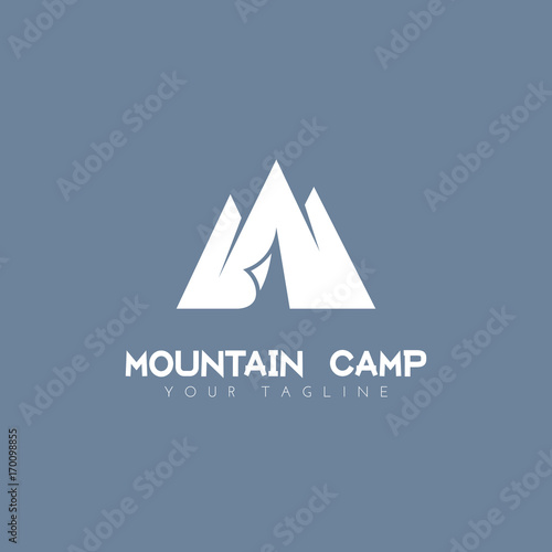 Mountain camp logo
