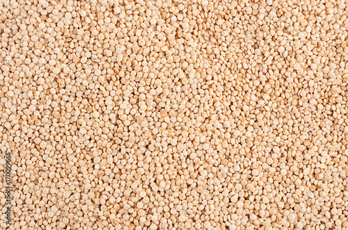 Quinoa groats background. Top view, closeup. © finepoints