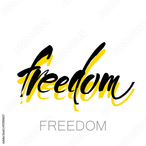 freedom lettering template