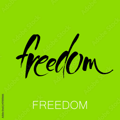 freedom lettering template