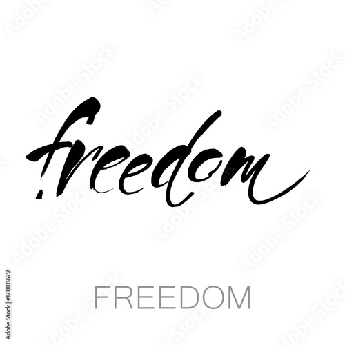 freedom lettering template