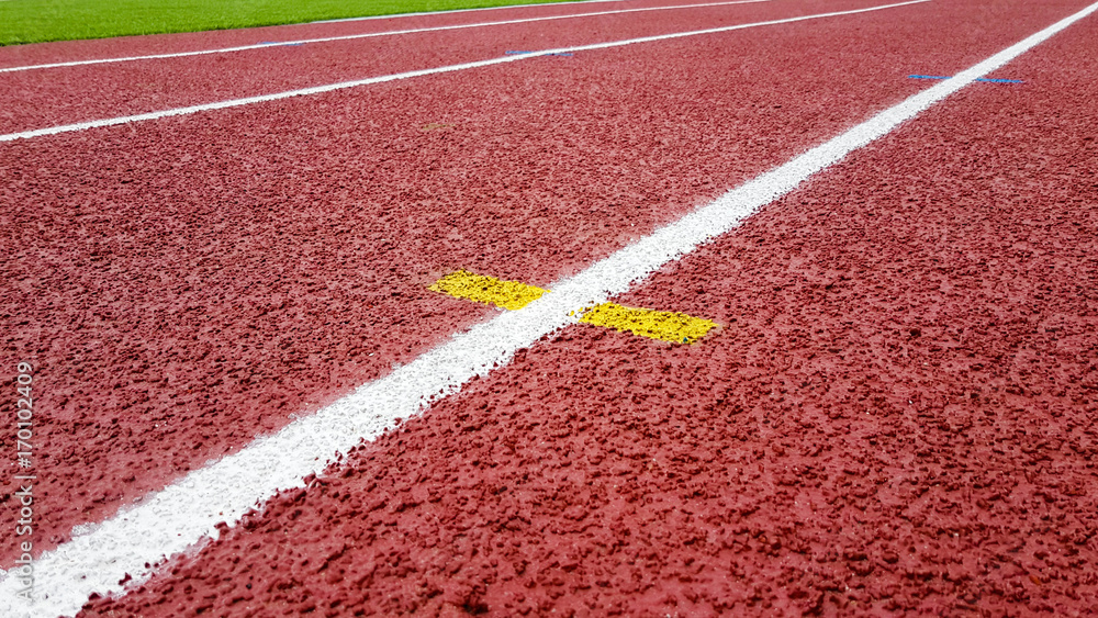 The surface of crumb rubber pellets in treadmill athletics field The surface of crumb rubber pellets in treadmill athletics field