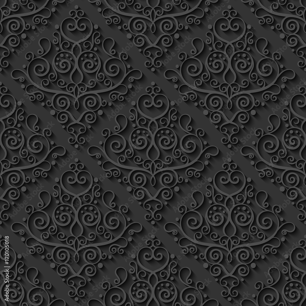 Abstract decorative 3d seamless pattern. Vector Illustration Abstract decorative 3d seamless pattern. Vector Illustration