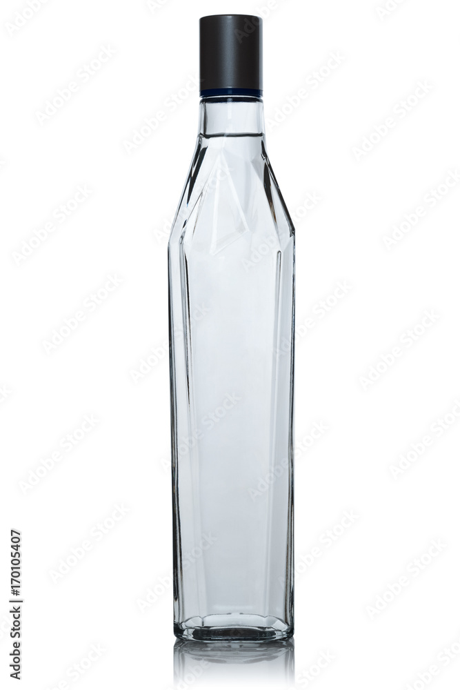 bottle of vodka in the shape of a splinter of ice bottle of vodka in the shape of a splinter of ice