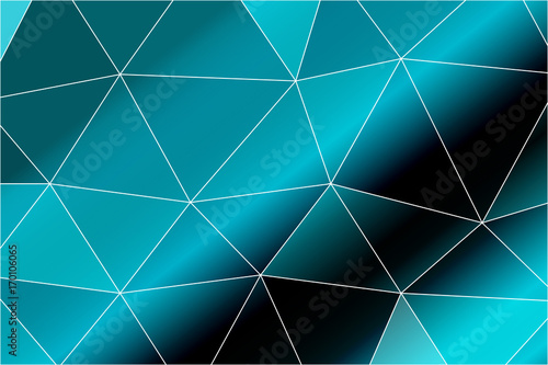 Bright background for greeting cards. Polygon background black, blue color. Vector illustration. To implement your design ideas, business subjects, successful presentations.