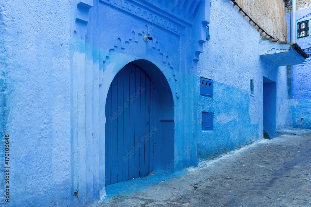 Naklejka premium Rincones de la hermosa ciudad de Chefchaouen al norte de Marruecos