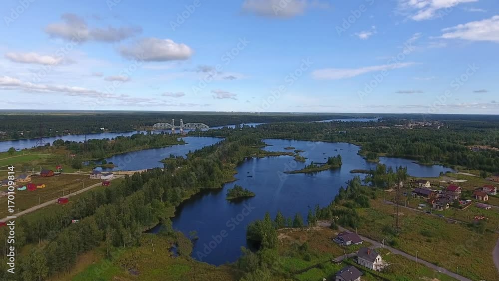 Aerial landscape with lakes, video clip HD 1920x1080 Aerial landscape with lakes, video clip HD 1920x1080