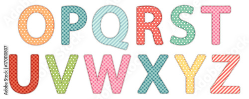 Cute vintage shabby chic style letters