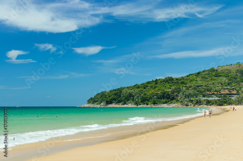 Fototapeta Naklejka Na Ścianę i Meble -  Naithon beach on Phuket island, Thailand