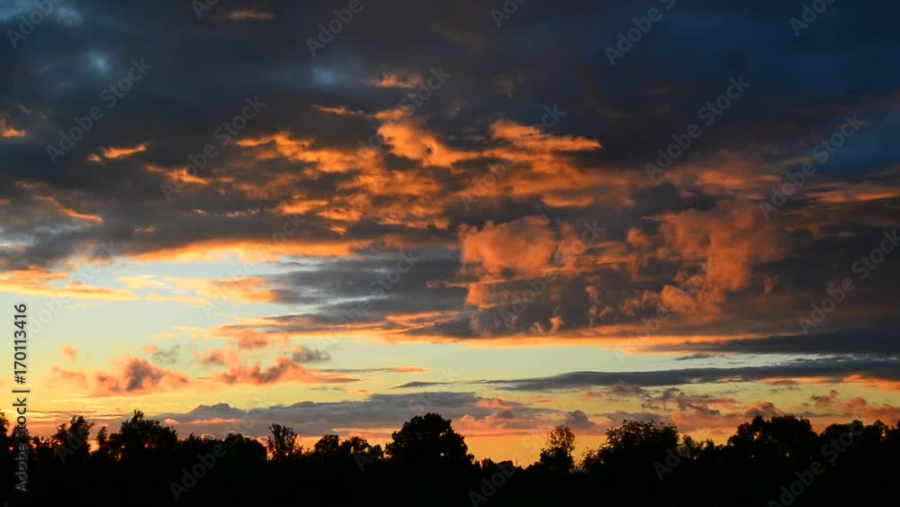 Beautiful red clouds at sunset Beautiful red clouds at sunset