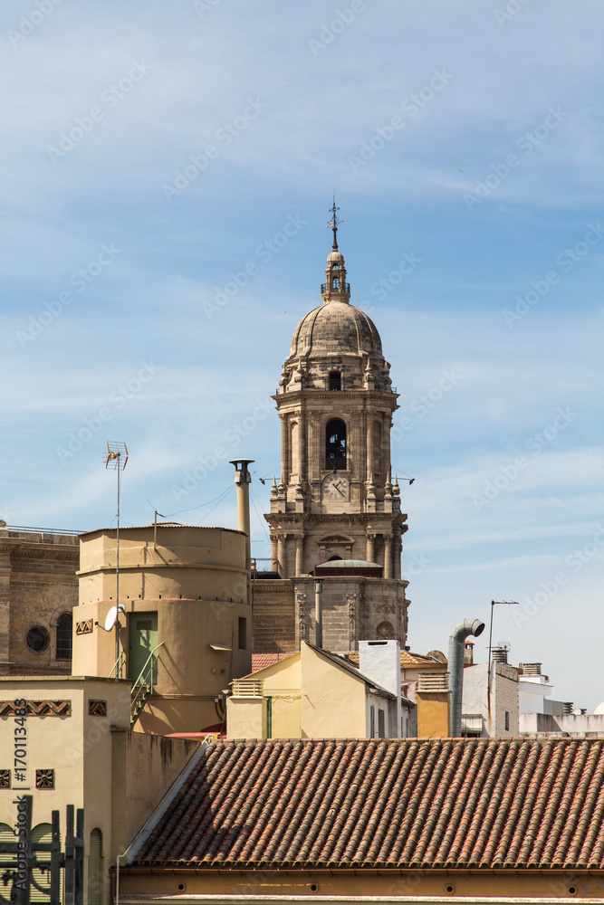 Church Bell Tower in Malaga