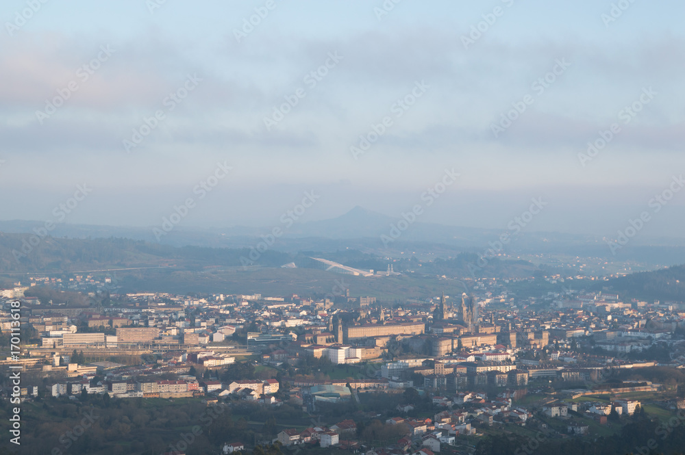 Santiago de Compostela panoramic view
