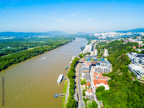 Photography Bratislava aerial panoramic view