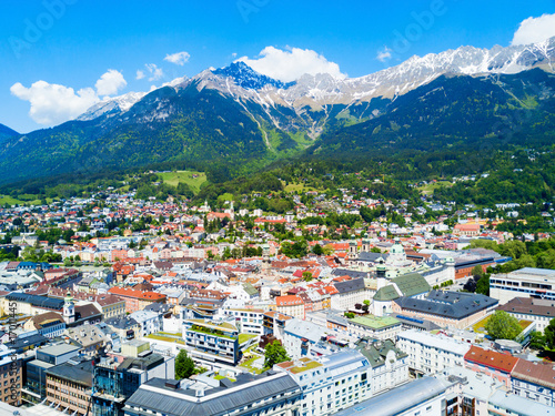 Innsbruck aerial view, Austria
