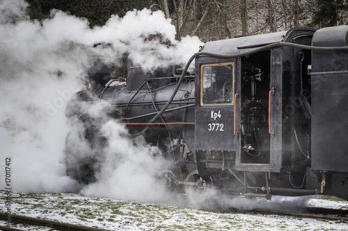 Fototapeta Naklejka Na Ścianę i Meble -  Old steam locomotive