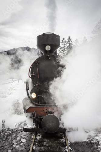 Fototapeta Naklejka Na Ścianę i Meble -  Old steam locomotive