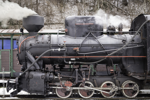 Fototapeta Naklejka Na Ścianę i Meble -  Old steam locomotive