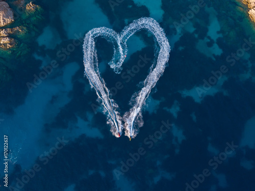 Heart Shape in ocean