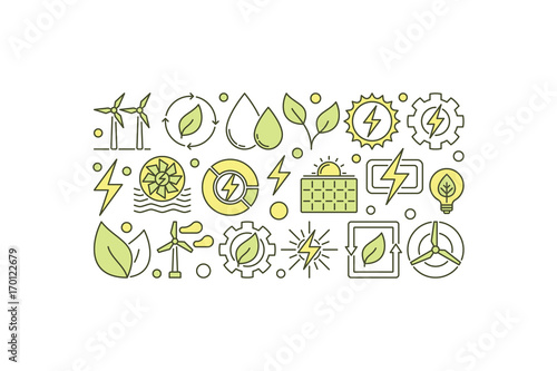 Vector eco energy illustration