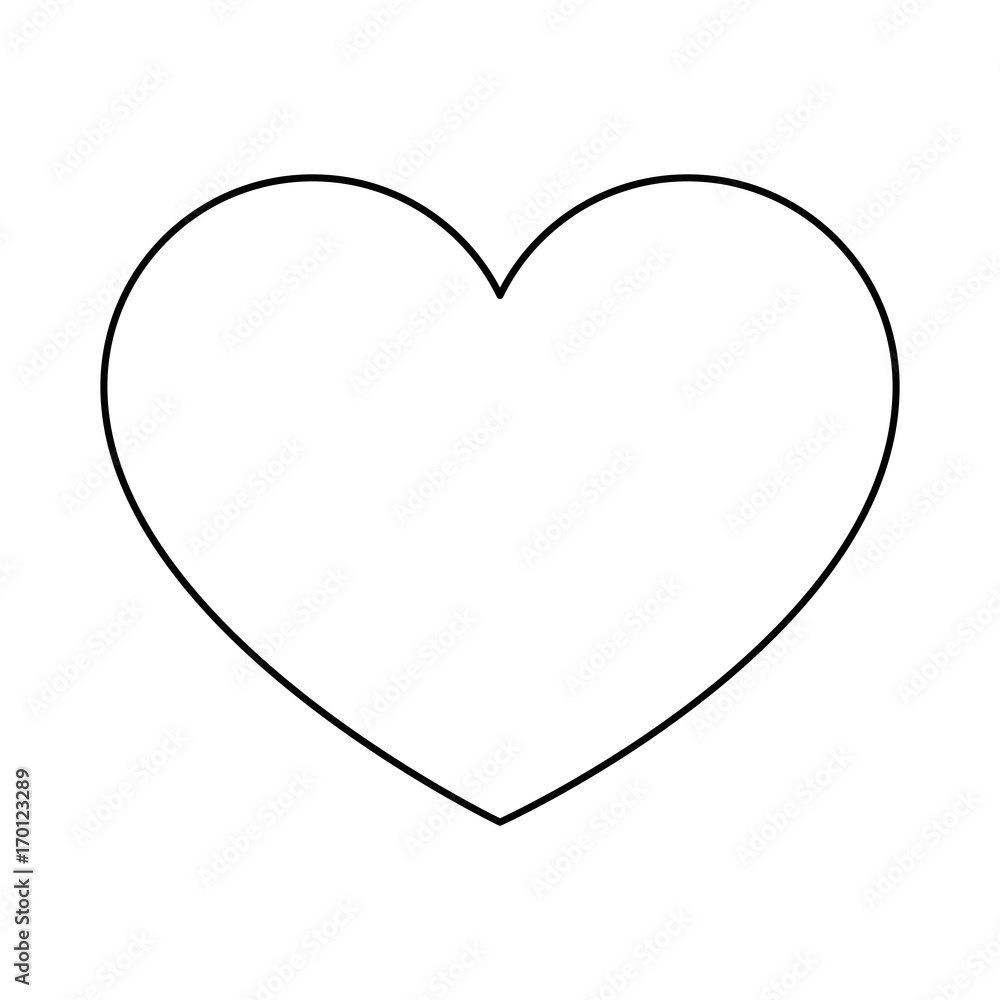 heart icon over white background vector illustration heart icon over white background vector illustration