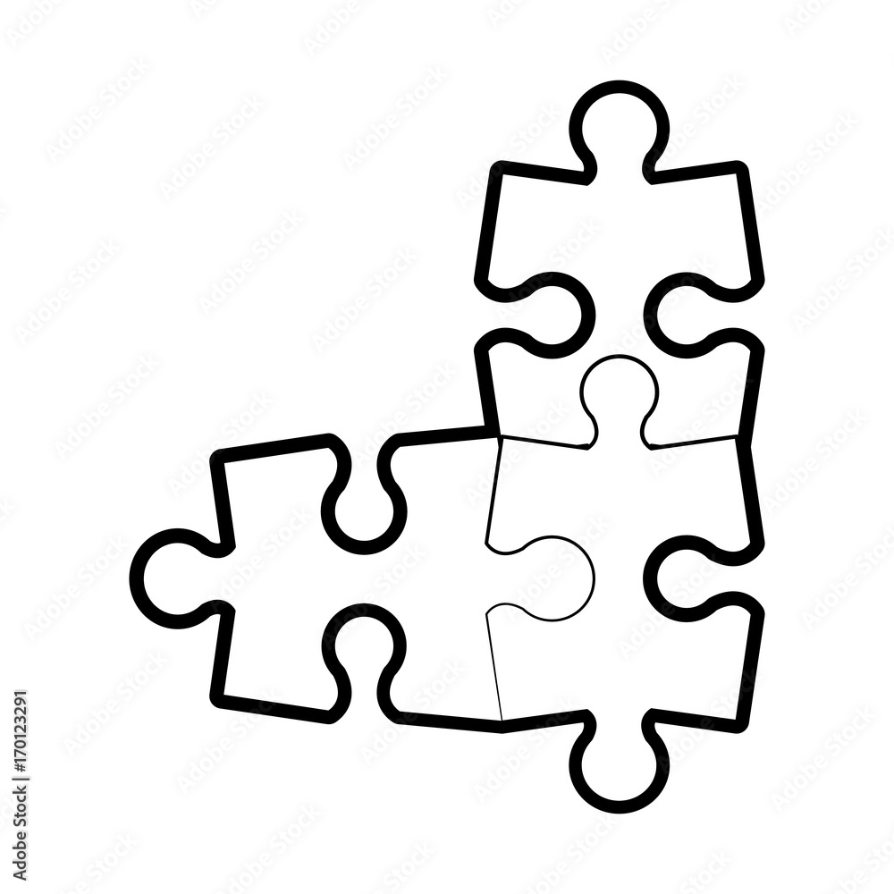 Puzzle icon Piece part jigsaw and game theme Isolated design Vector illustration Puzzle icon Piece part jigsaw and game theme Isolated design Vector illustration